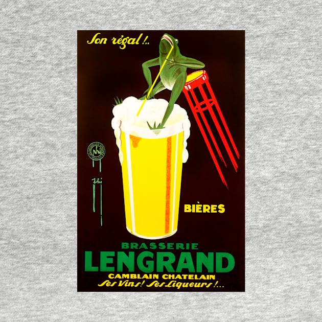 Brasserie Lengrand Ad by WAITE-SMITH VINTAGE ART